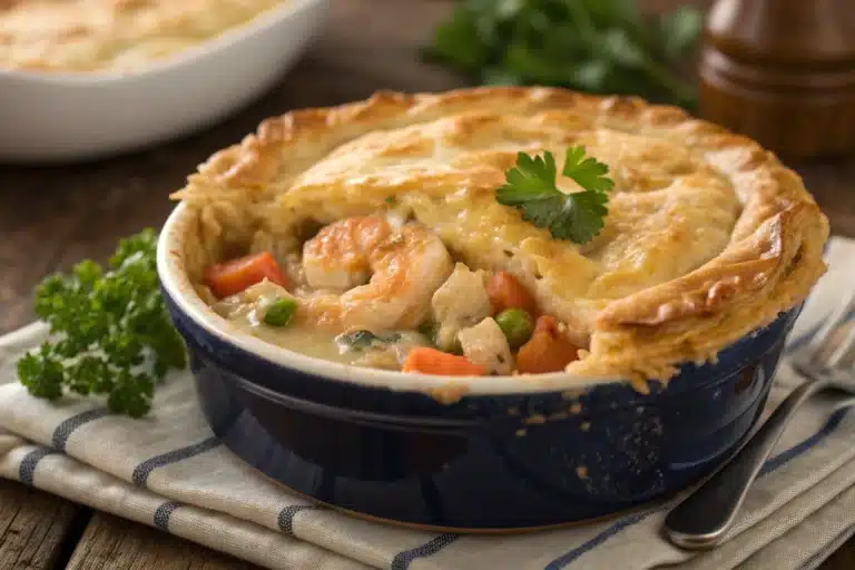 seafood pot pie featured image