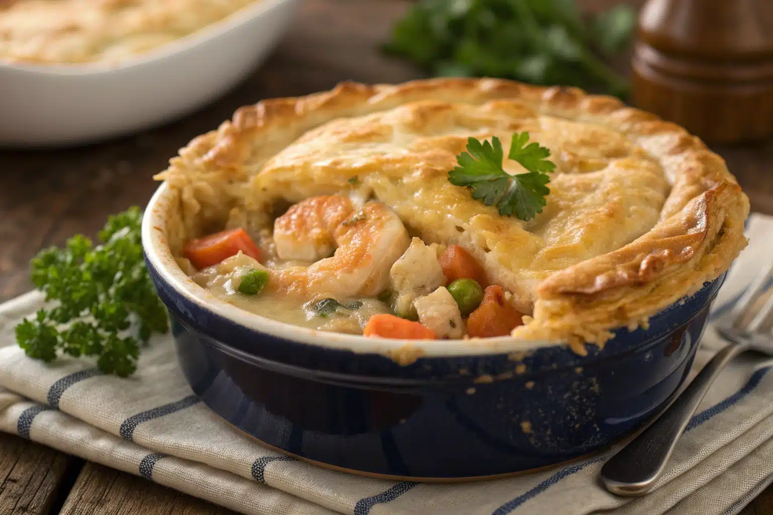 seafood pot pie featured image