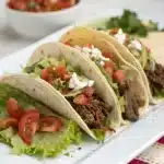 shredded beef tacos Serving
