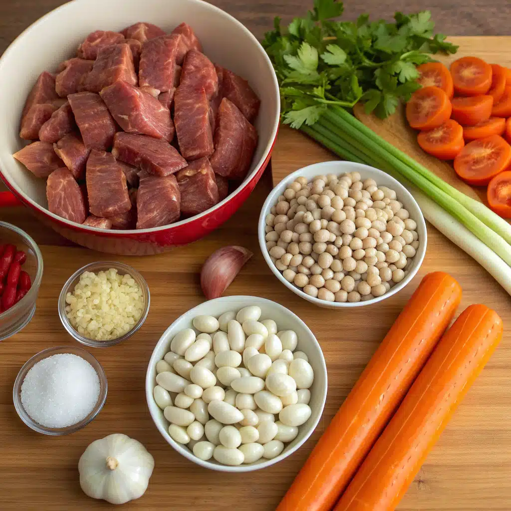 slow cooker beef cassoulet ingredients