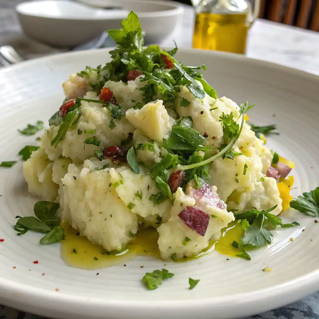 smashed potato salad Serving