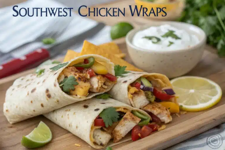 southwest chicken wraps featured image
