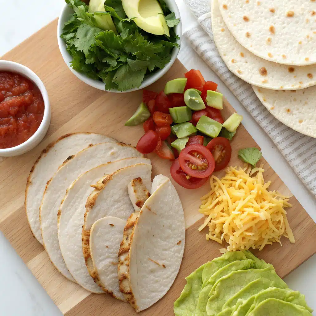 Southwest chicken wraps ingredients