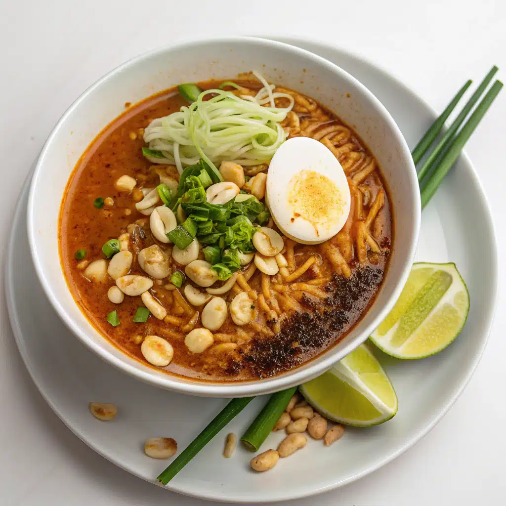 spicy peanut ramen Serving