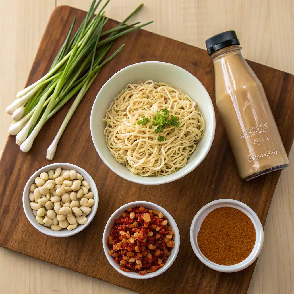 spicy peanut ramen ingredients