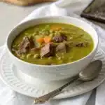 split pea soup with beef Serving