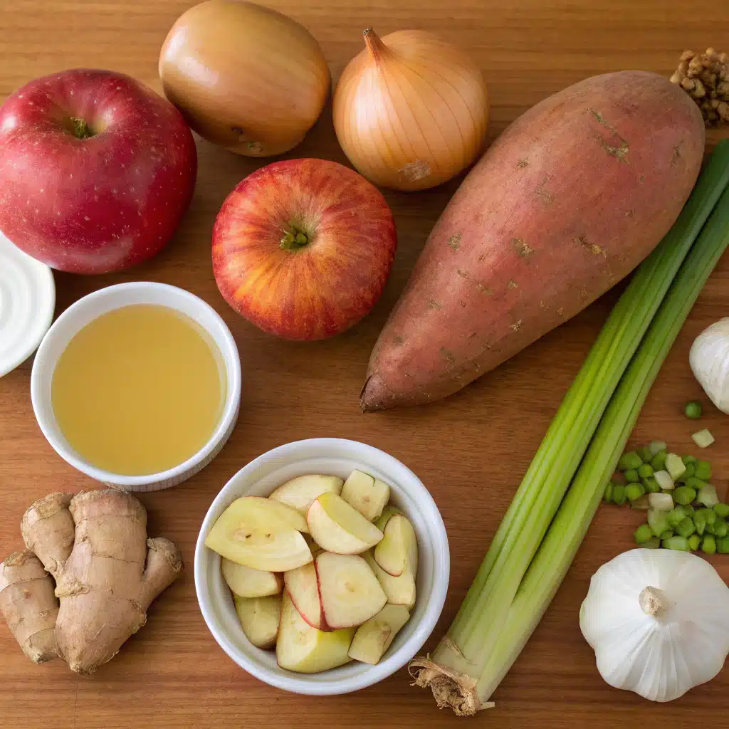 sweet potato apple soup ingredients