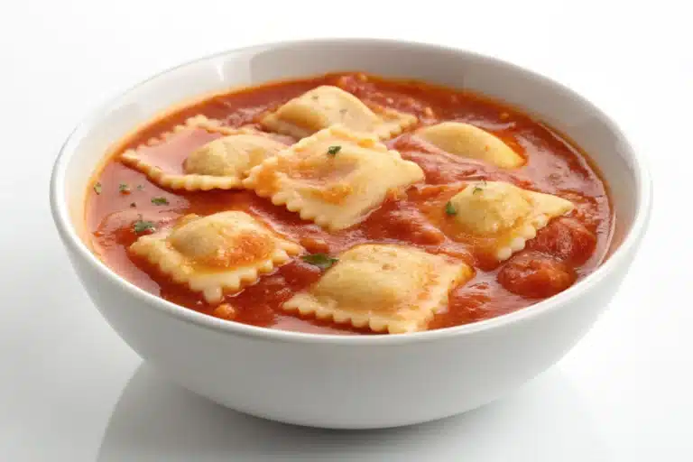 tomato ravioli soup featured image