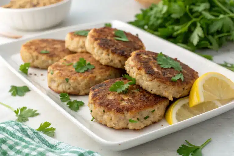 tuna oat patties featured image