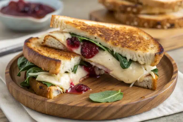 turkey brie grilled sandwich featured image