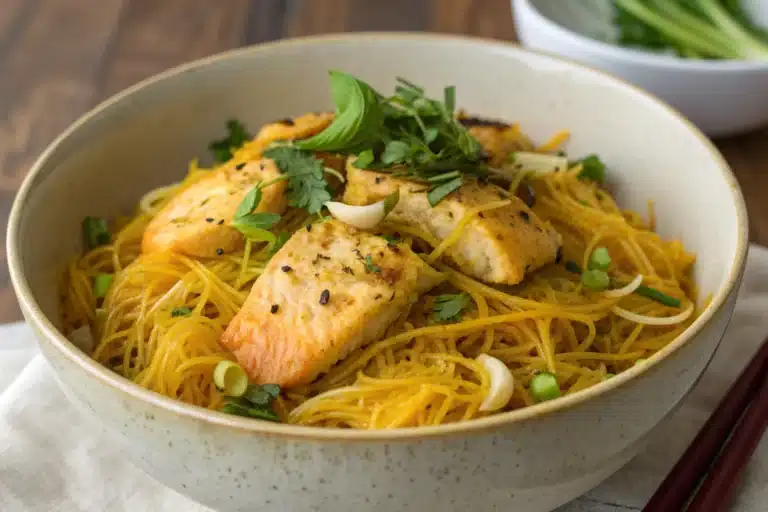 turmeric fish vermicelli bowl featured image