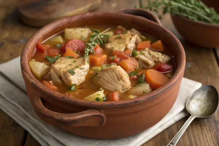 tuscan turkey chicken stew featured image