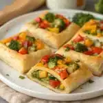 vegetable crescent squares Serving