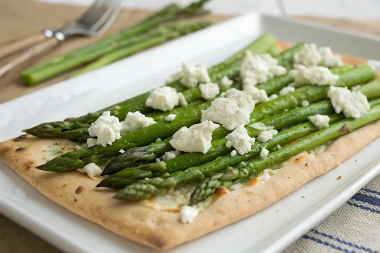 asparagus goat cheese flatbread