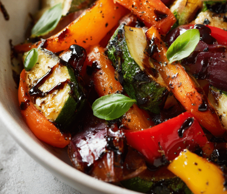 balsamic roasted vegetable salad