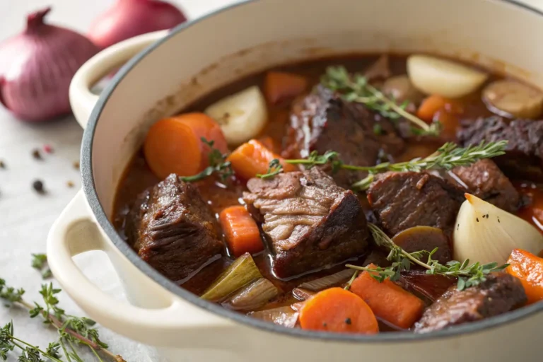 braised beef cheeks