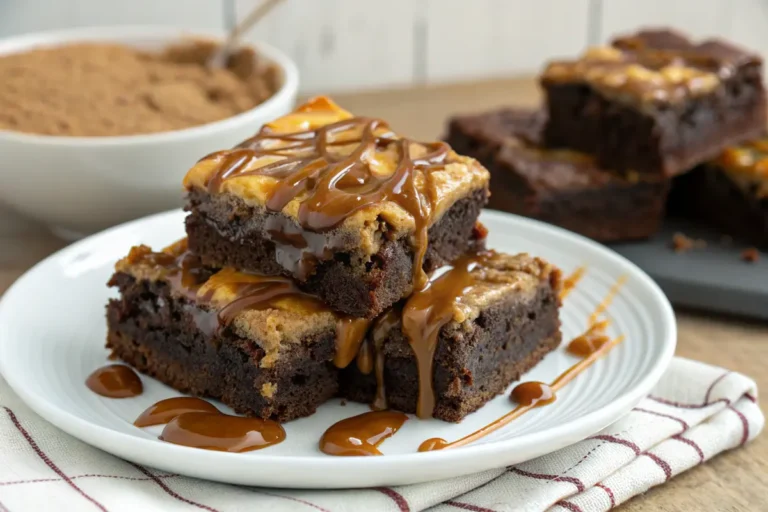 caramel brownies scratch