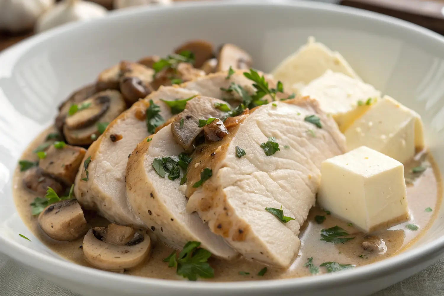 creamy mushroom chicken