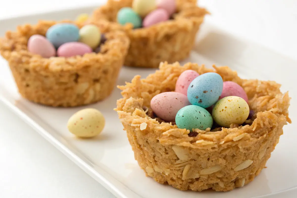 easter nest cookies