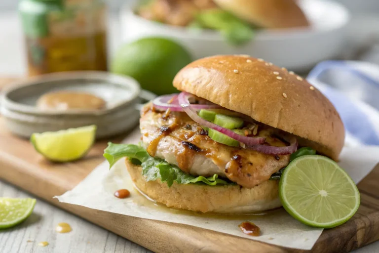 honey lime chicken sandwich