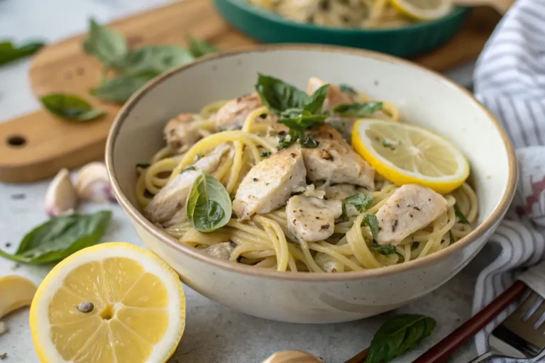 lemon basil chicken pasta