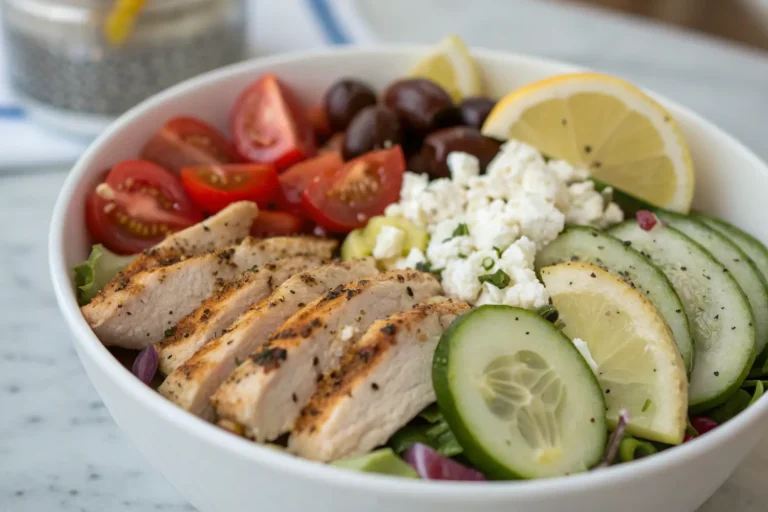 mediterranean chicken bowl