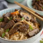 mushroom rice bowl
