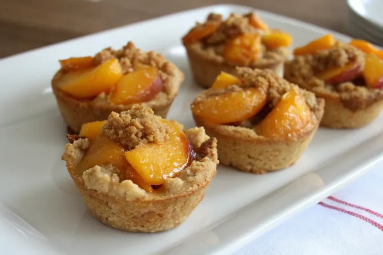 peach cobbler cookie cups