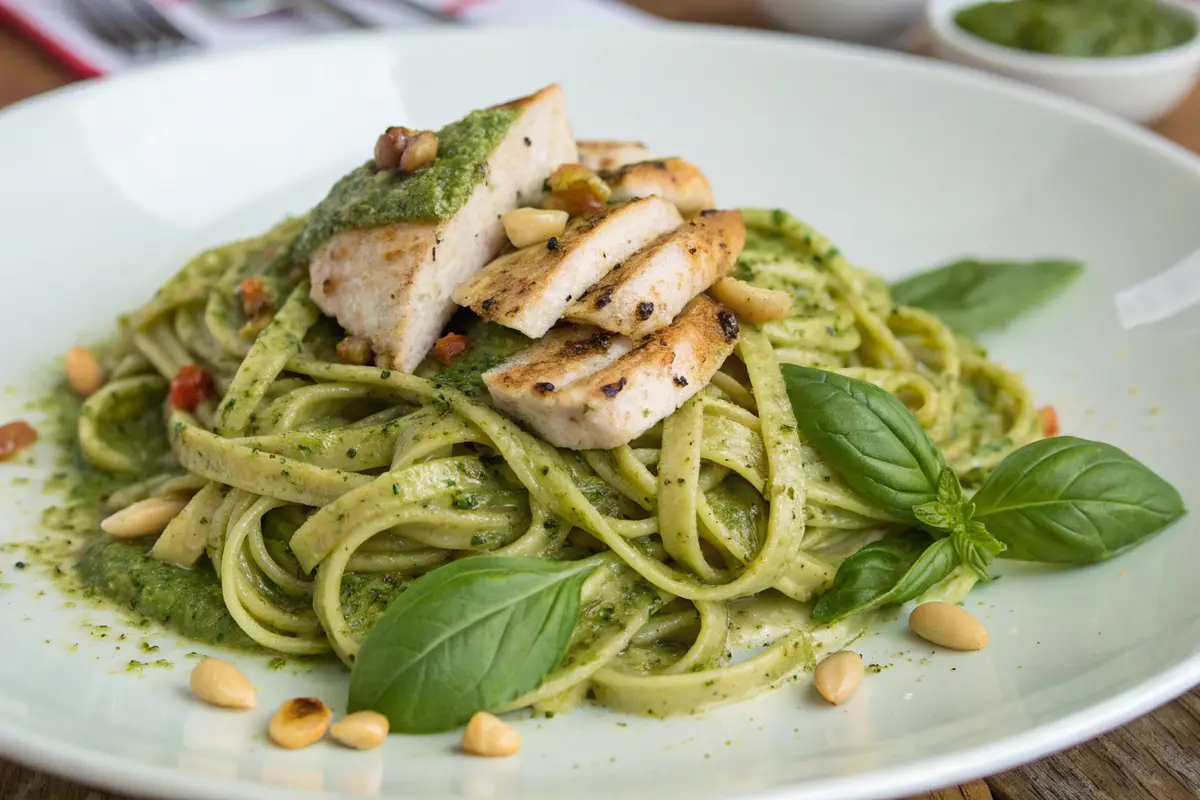 pesto chicken pasta