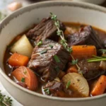 red wine braised beef