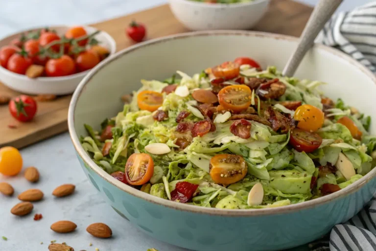 shaved brussel sprout salad