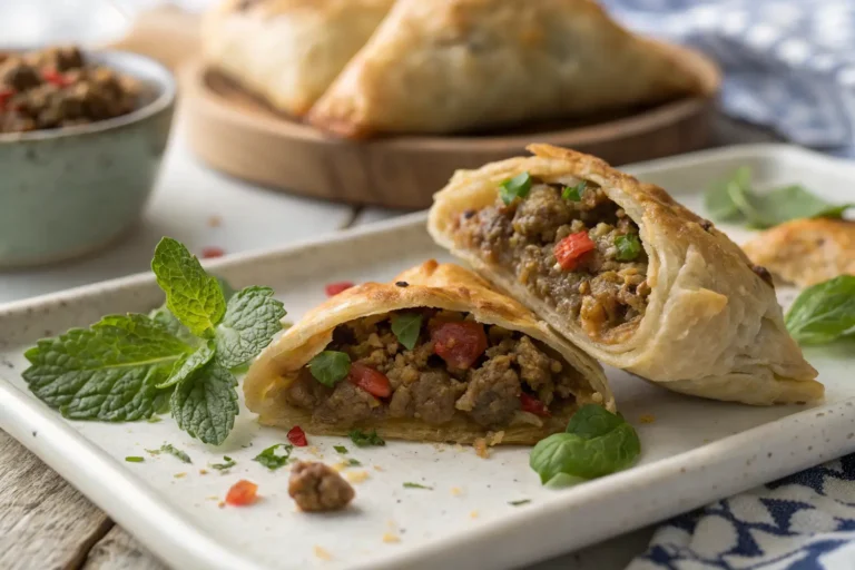 spiced lamb pastry parcels