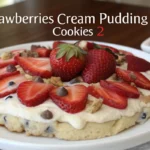 strawberries cream pudding cookies 2