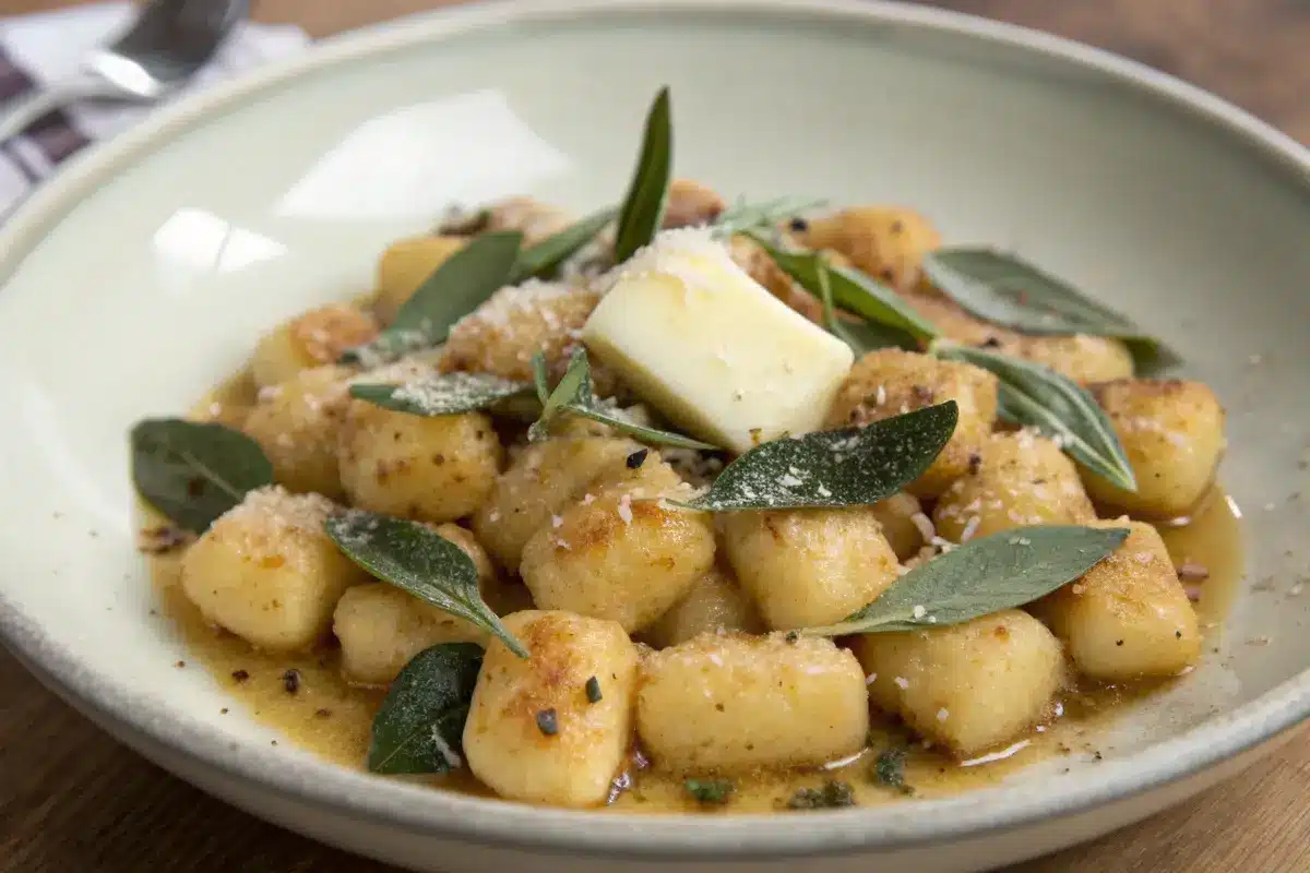 10 minute brown butter sage gnocchi