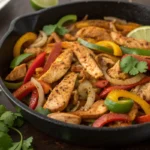 adult kid approved one skillet chicken fajitas
