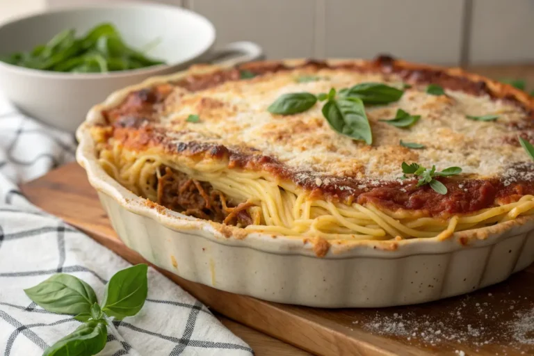 baked spaghetti pie