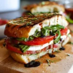 basil tomato sandwich