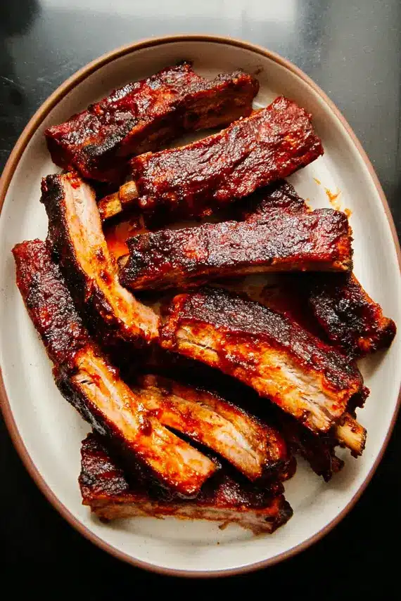 Smoky BBQ Instant Pot Ribs served with side dishes