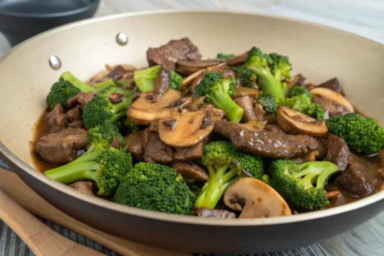 Beef Broccoli Mushroom Stir Fry