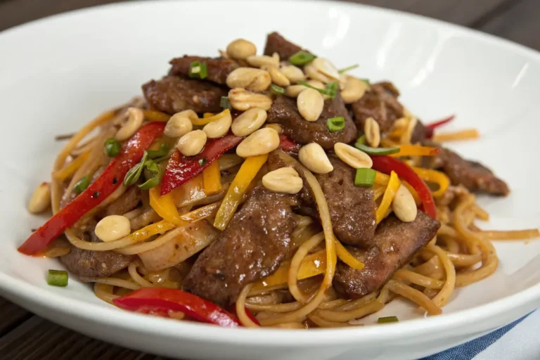 Beef Peanut Noodles