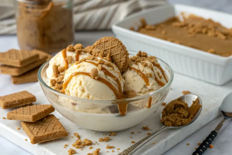 biscoff cookie butter homemade ice cream