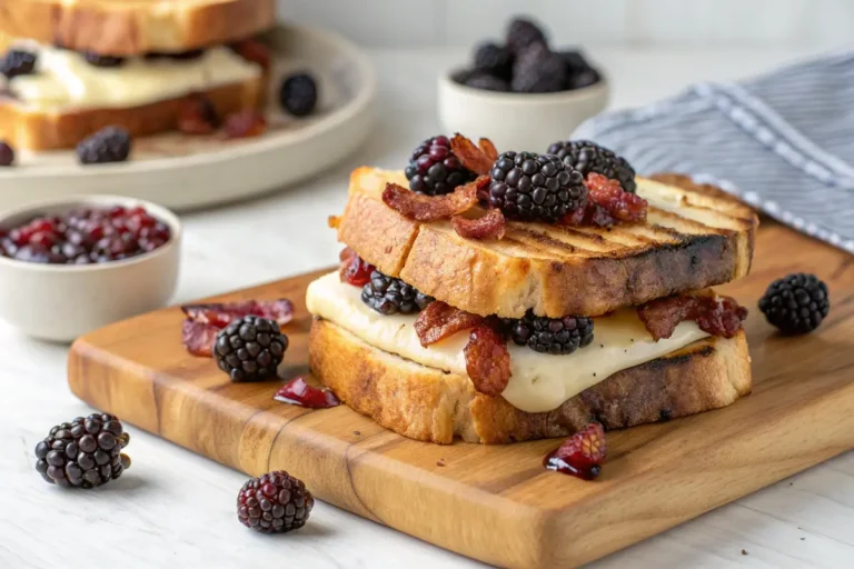 Blackberry Brie Bacon Sandwich