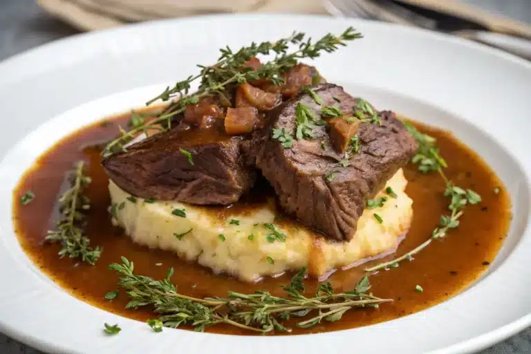 Braised Beef Chuck with Herb Jus