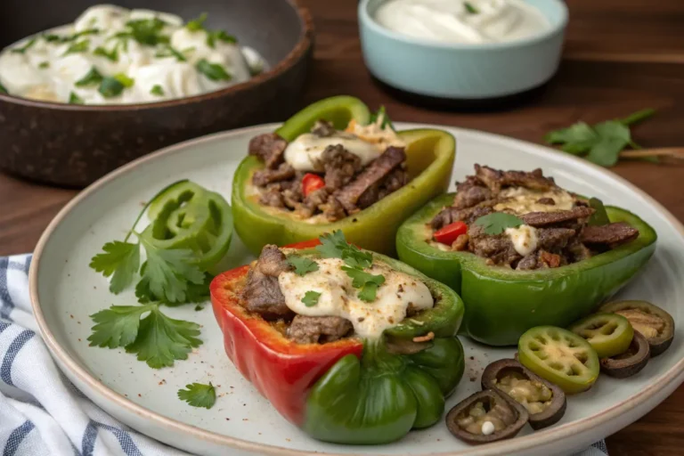 Cheesesteak Stuffed Bell Peppers