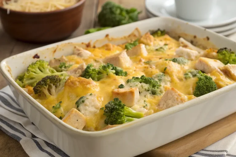 Cheesy Chicken Broccoli Potato Casserole