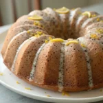 cinnamon lemon poppy seed bundt cake