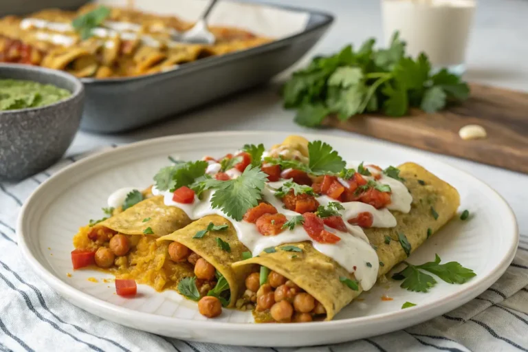 Coconut Chickpea Enchiladas