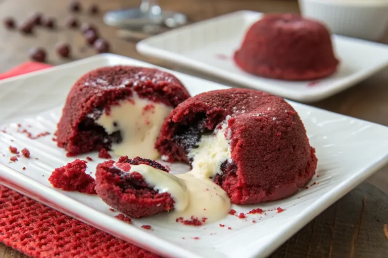 cookies cream red velvet molten lava cakes