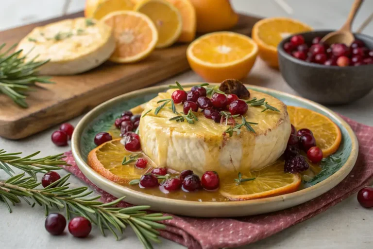 Cranberry Orange Baked Brie