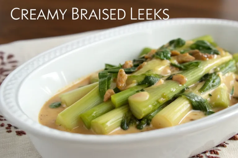 Creamy Braised Leeks